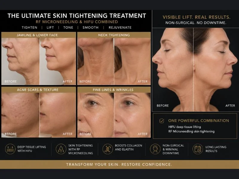 Results of combined treatment for the ultimate skin tightening treatment Aldridge