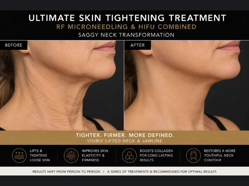 before and after Ultimate skin tightening treatment Aldridge